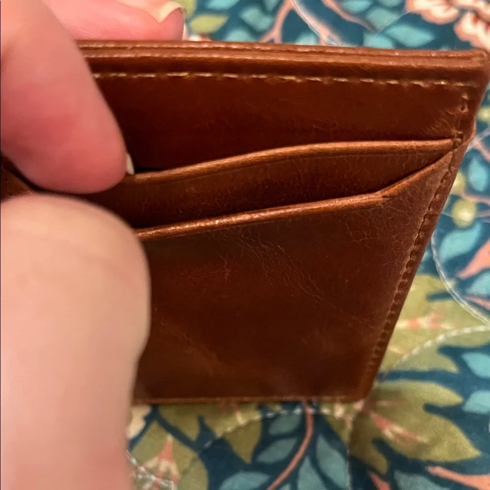 Alpine Swiss Rich Brown Leather Card Wallet